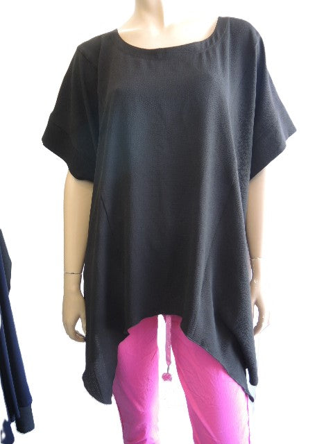 Vivid Loose Black Top