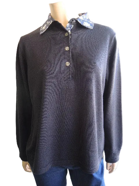 Bromley Wool Blend Polo Jumper (JoRo Style)