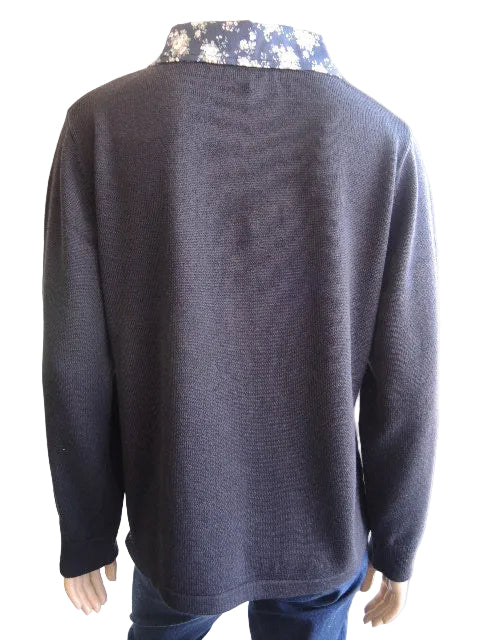 Bromley Wool Blend Polo Jumper (JoRo Style)