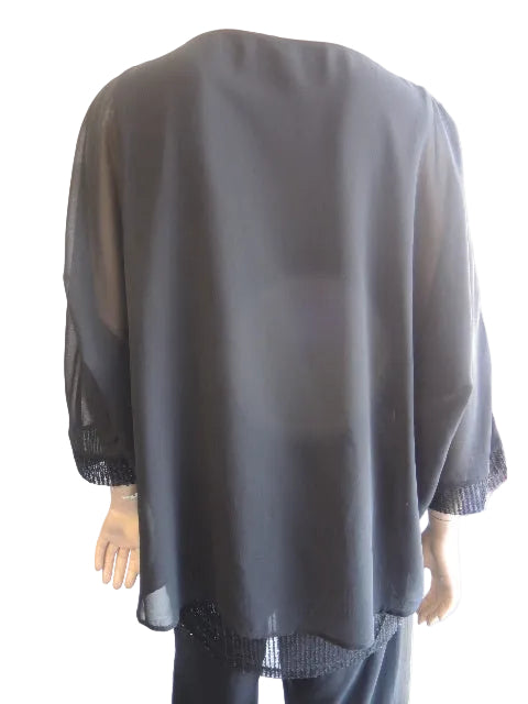 OPM Overlay Top with Sequin Trim (3 Colours )