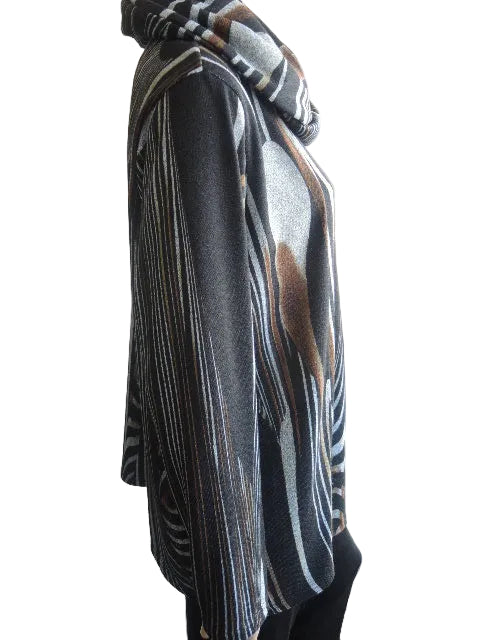 Formation Stretch Knit Top with snood