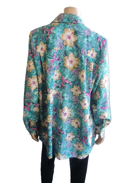 Party Girl Wash & Wear Blouse (Long or Short Sleeves)