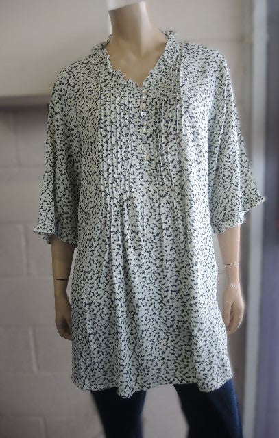 Plusss Pintuck Rayon Top