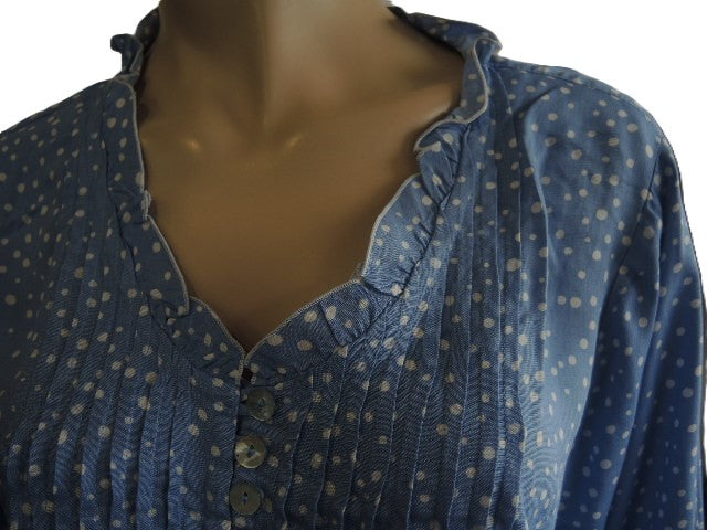 Plusss Spot Pintuck Top