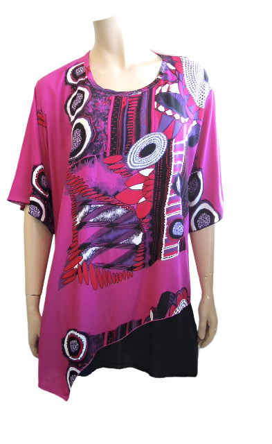 Plusss Crinkle Rayon Top