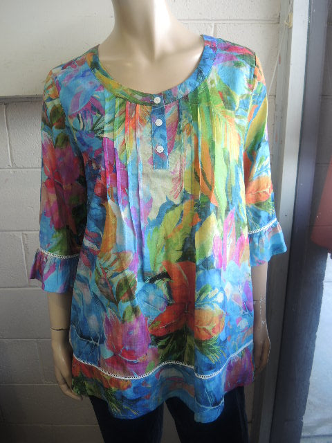 Renoma Organic Pintuck Top