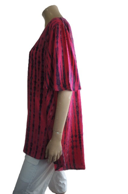Plusss Gathered Front V Neck Top