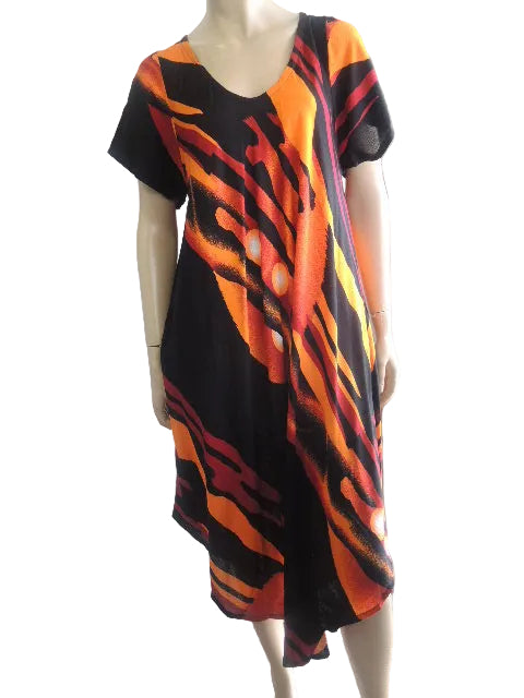 Crinkle Rayon Dress