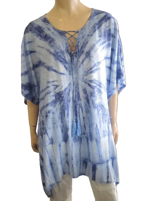 Tie Dyed Short Kaftan Top