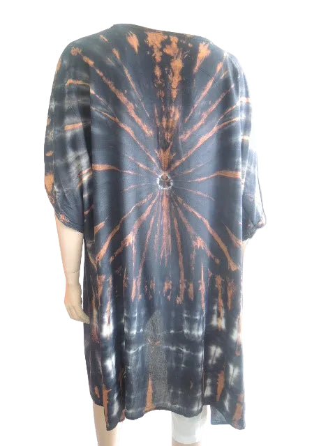 Tie Dyed Short Kaftan Top
