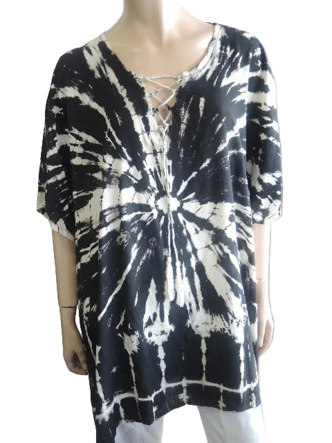 Rayon Tie Dyed Shorter Kaftan
