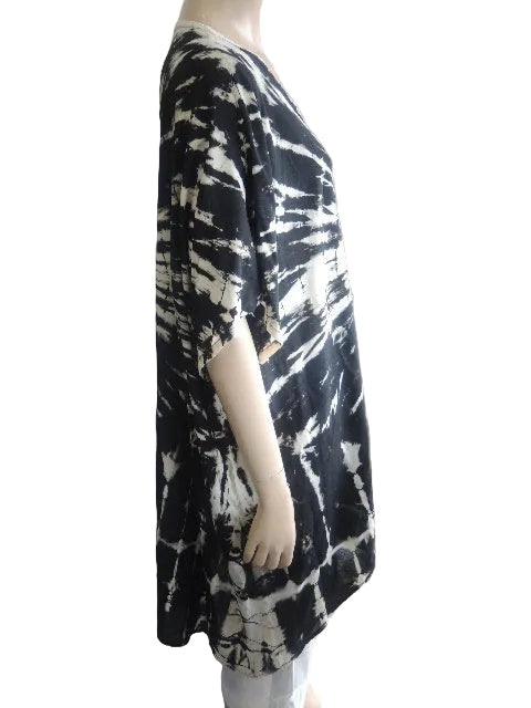 Rayon Tie Dyed Shorter Kaftan