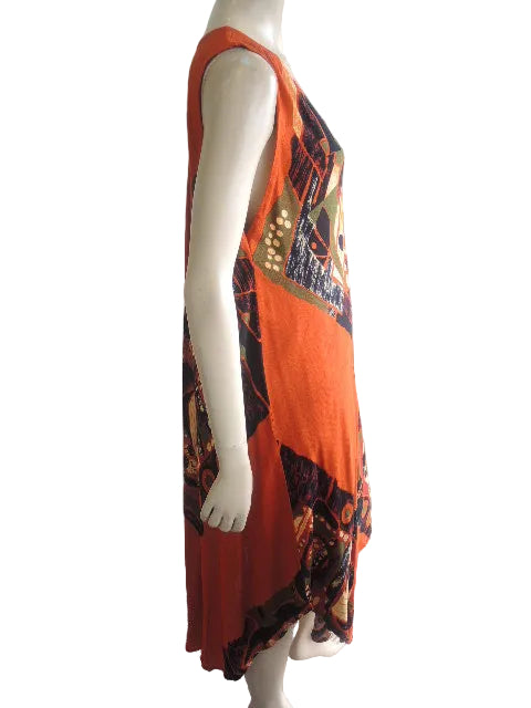 Crinkle Rayon Sleeveless Dress (up to size 18)