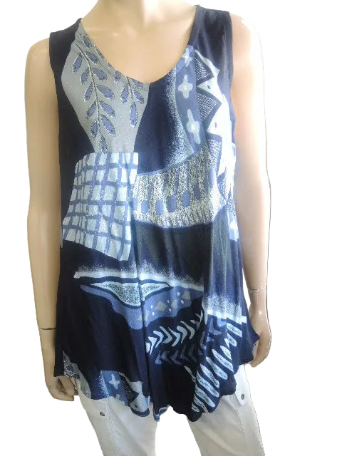 Crinkle rayon Sleeveless Top (Fits size 12-18)