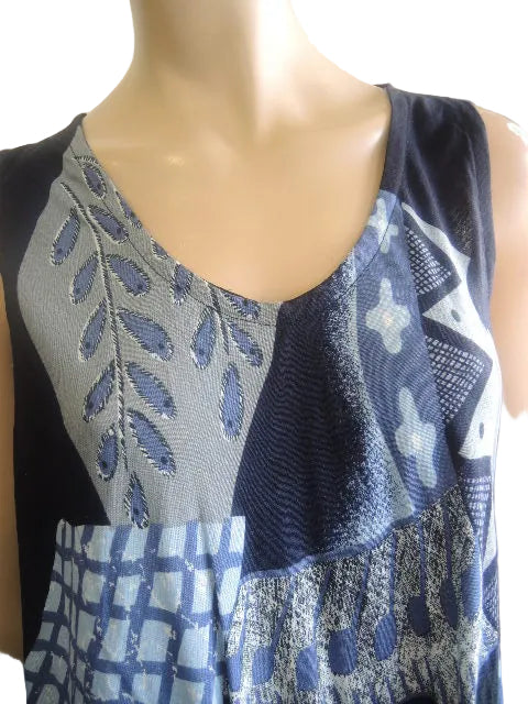 Crinkle rayon Sleeveless Top (Fits size 12-18)