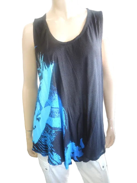 Crinkle rayon Sleeveless Top (Fits size 12-18)