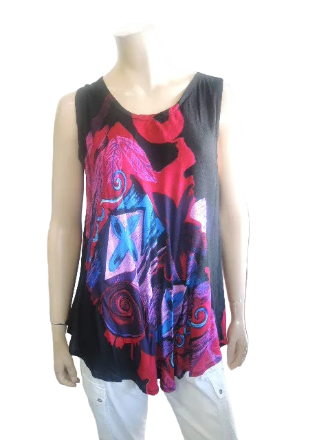 Crinkle rayon Sleeveless Top (Fits size 12-18)