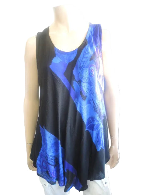 Crinkle rayon Sleeveless Top (Fits size 12-18)