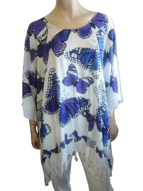 Butterfly Design Kaftan Style Top