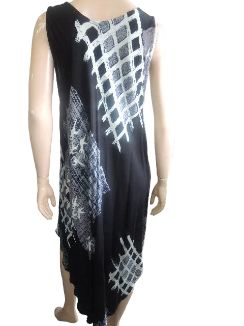 Crinkle Rayon Sleeveless Dress
