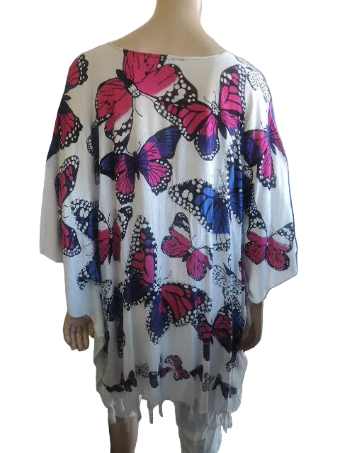 Butterfly Design Kaftan Style Top