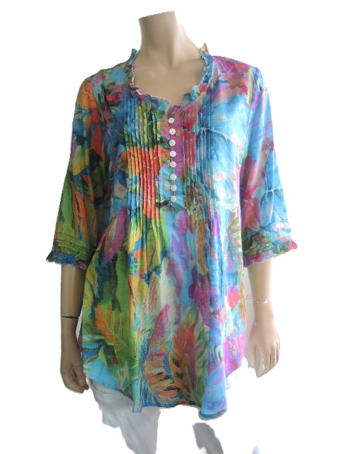 Renoma Organic Cotton Pintuck Top