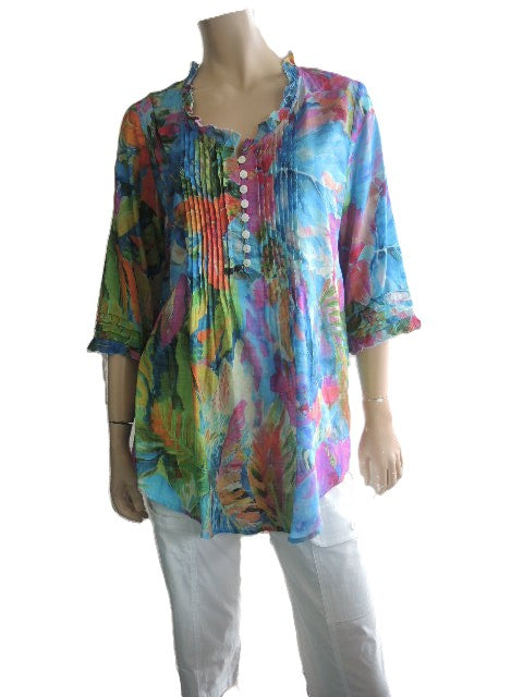 Renoma Organic Cotton Pintuck Top