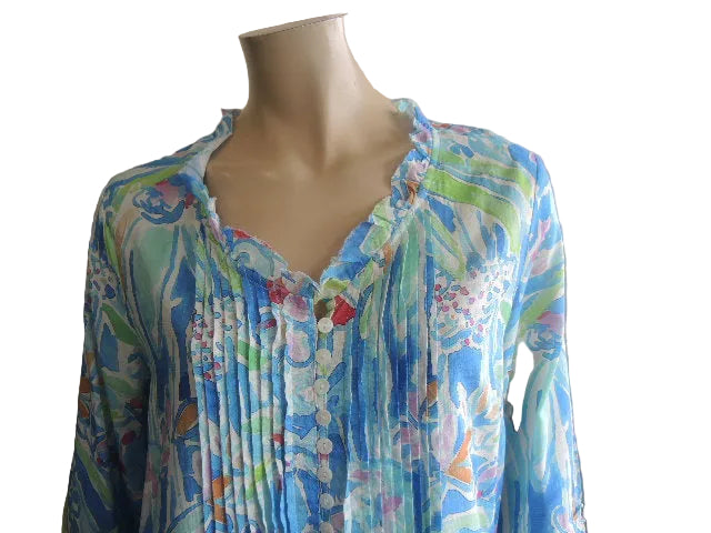 Renoma Organic Cotton Frilled Neck Top