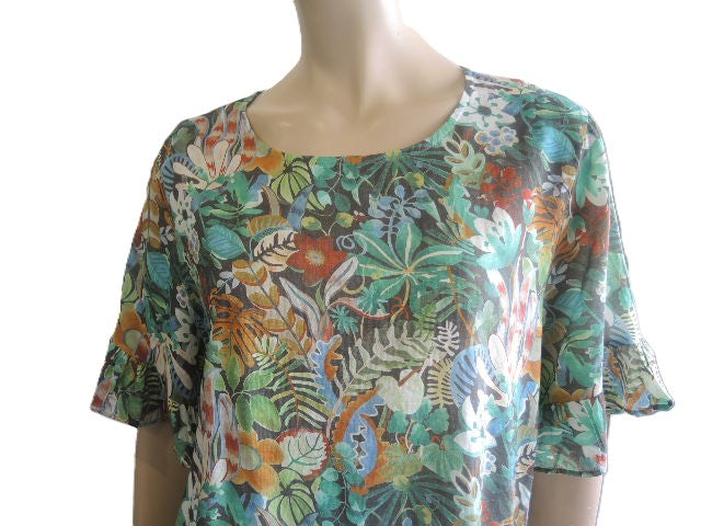 Renoma Organic Cotton Frilled Hem Top