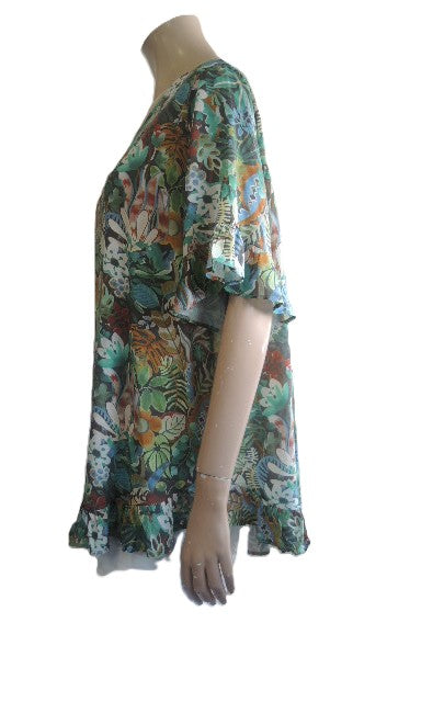 Renoma Organic Cotton Frilled Hem Top