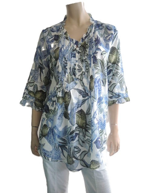 Renoma Organic Cotton Pintuck Blouse