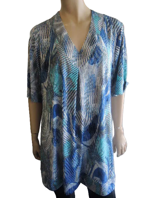 Shelz Stretch V Neck Top