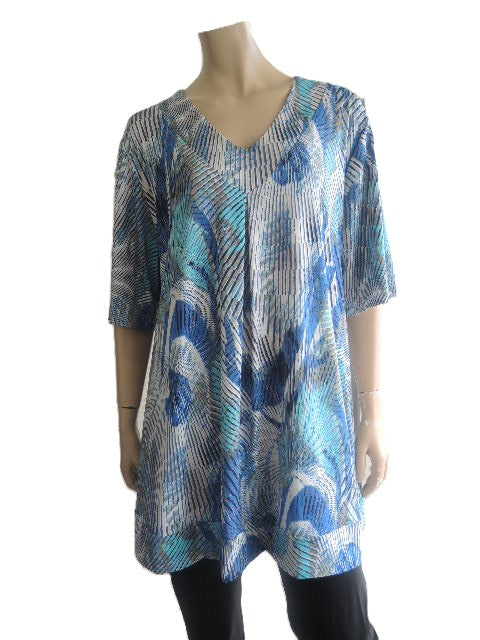 Shelz Pleat Front Swing Style Top