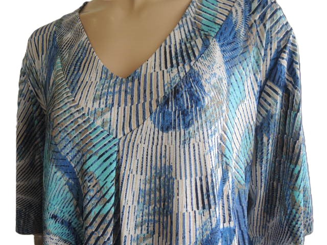Shelz Pleat Front Swing Style Top