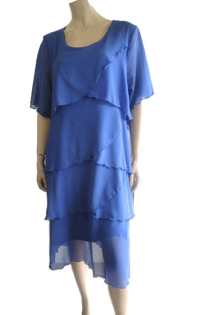 Vivid Layered Chiffon Dress (Many Colours)