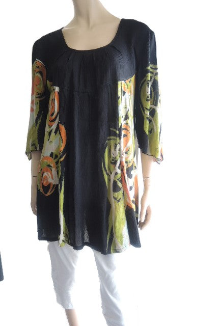 Plusss Crinkle Rayon Top