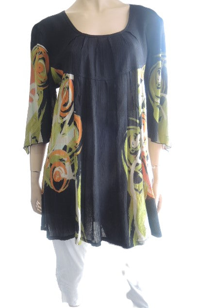 Plusss Crinkle Rayon Top