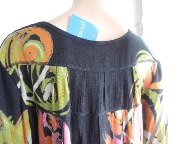 Plusss Crinkle Rayon Top