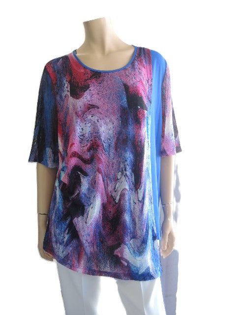 Vivid Mesh Overlay Top