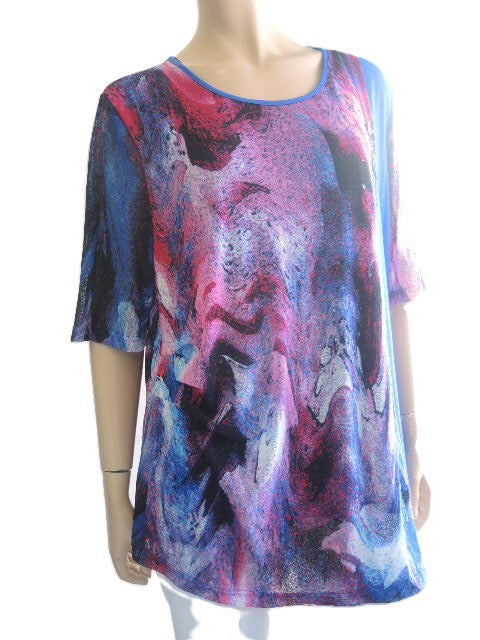 Vivid Mesh Overlay Top