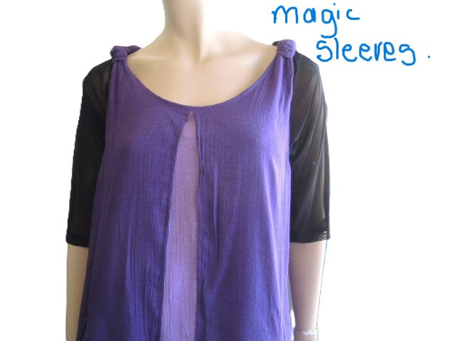 Purple Cotton and Silk Top