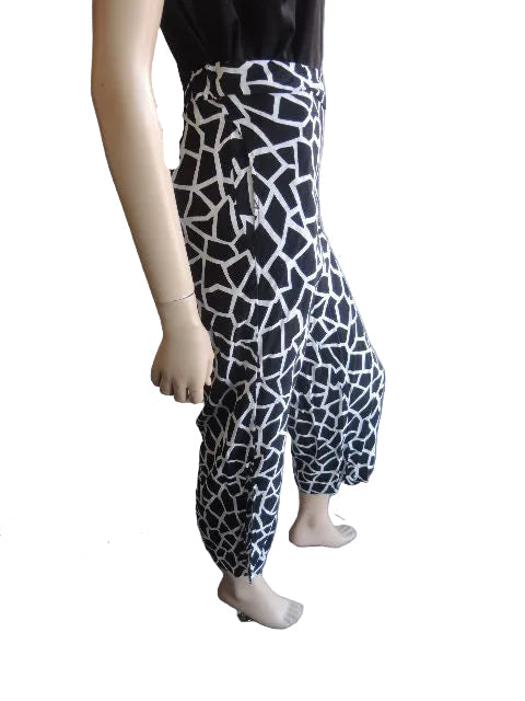 Emily Black and White Pants