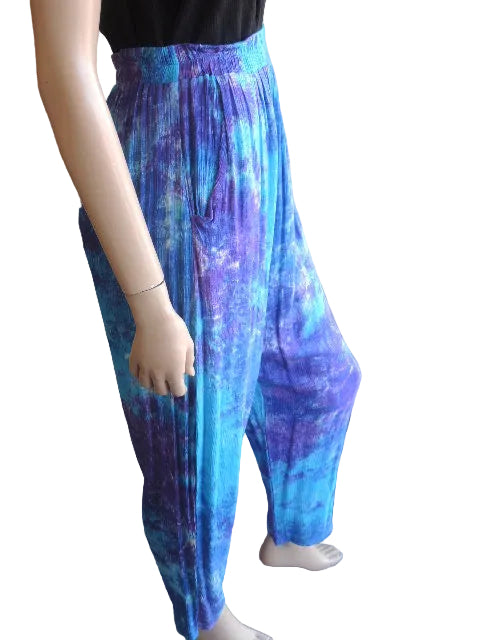 Kita Ku Crinkle Rayon Printed Pants