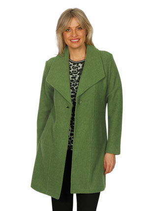 Emily Adams Boiled Wool Jacket (Black, Latte or Pine)