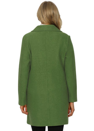 Emily Adams Boiled Wool Jacket (Black, Latte or Pine)