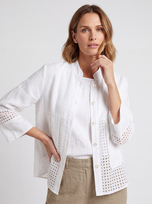 E'Talia Toscano Jacket (White or Khaki)