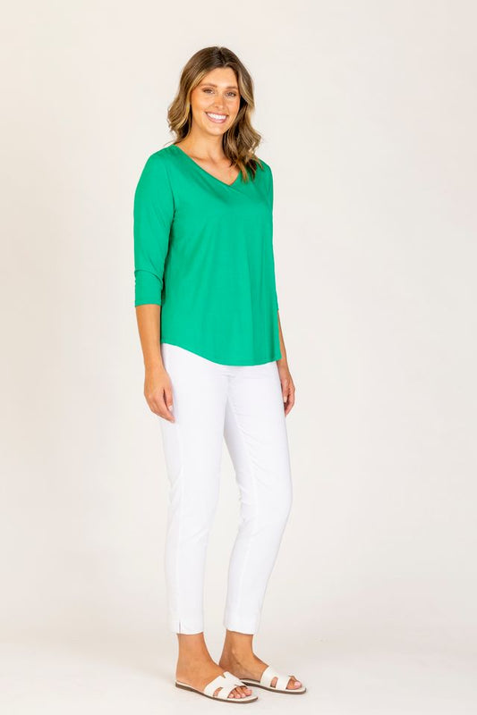 Maglia Bamboo V Necked Top (Navy only)
