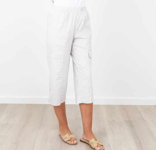 Vivid Supreme  Pedal Pusher length Cargo Pants (Two Colours)