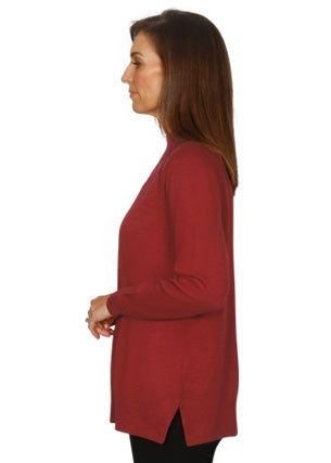 Jillian Wool Blend Turtle Neck Tunic