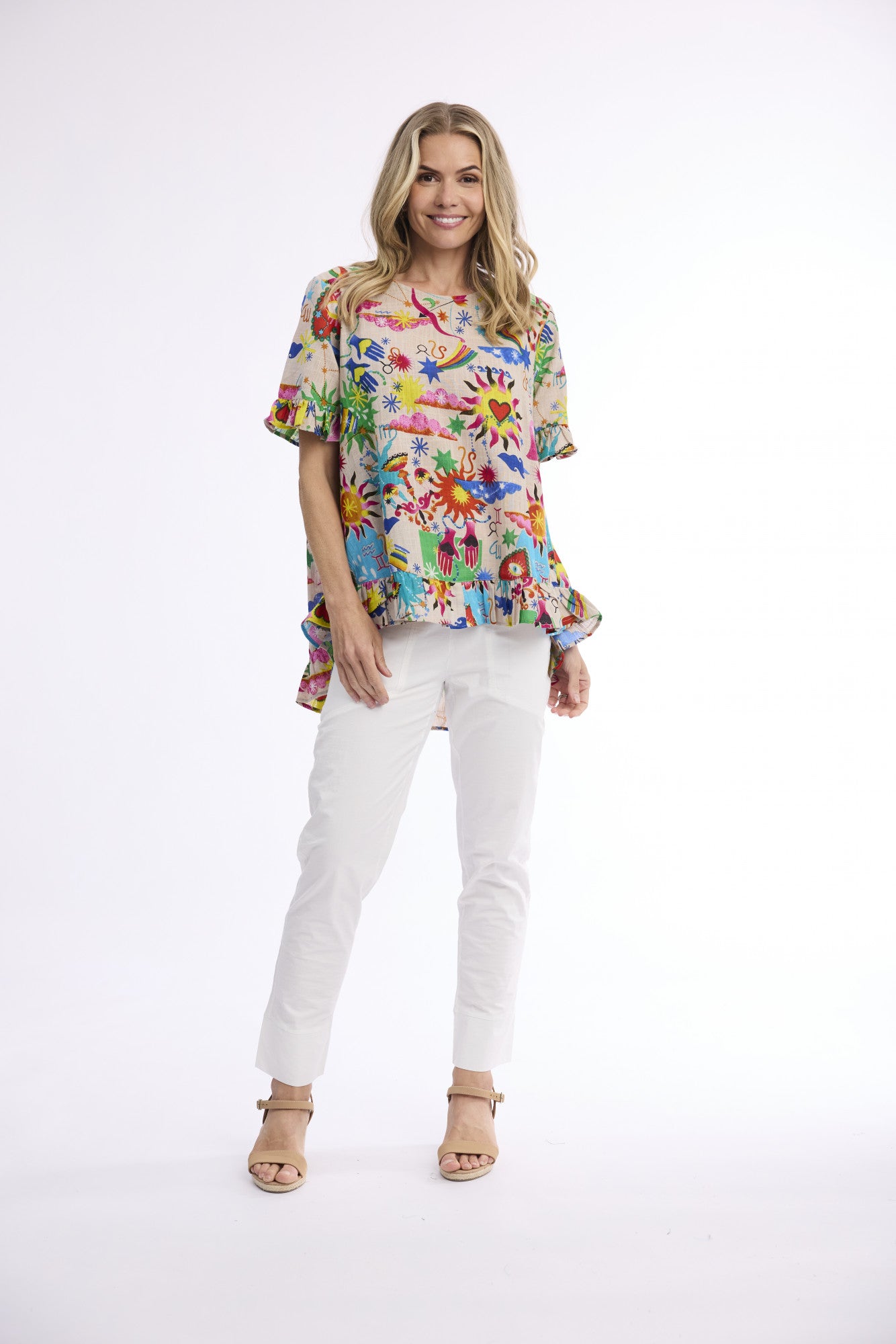 Orientique Frill Top